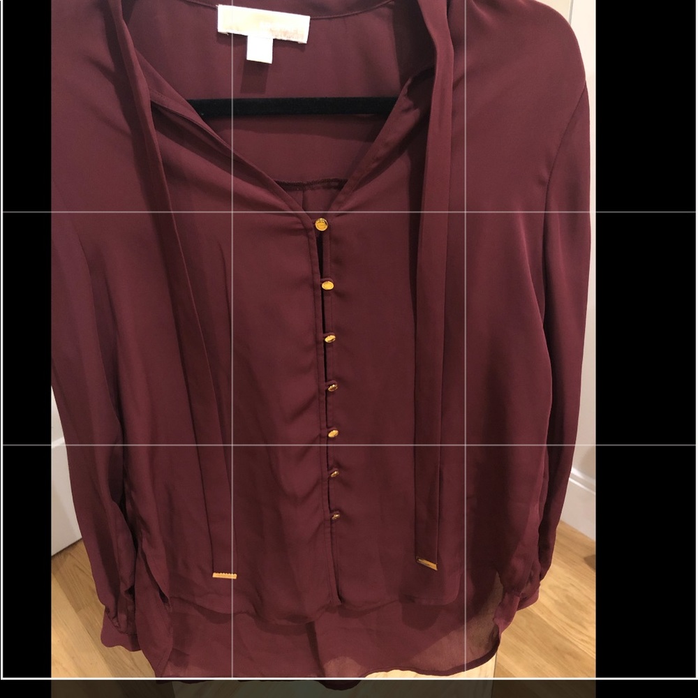 Michael Kors maroon blouse